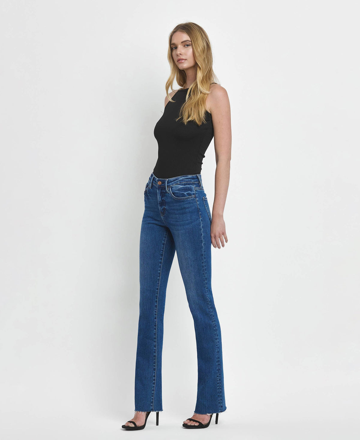 HIGH RISE SLIM BOOTCUT JEANS LV1480, view 9