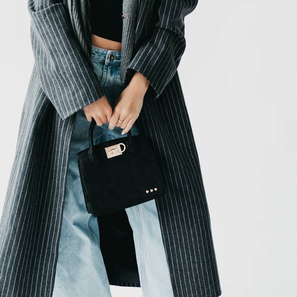 Nixie Nubuck Small Tote, view 5