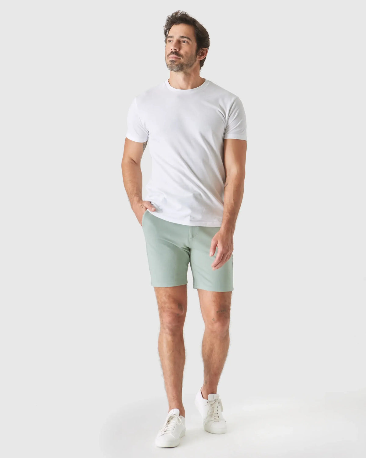 Chino Shorts | Comfort | 7" | Slate Green, view 4