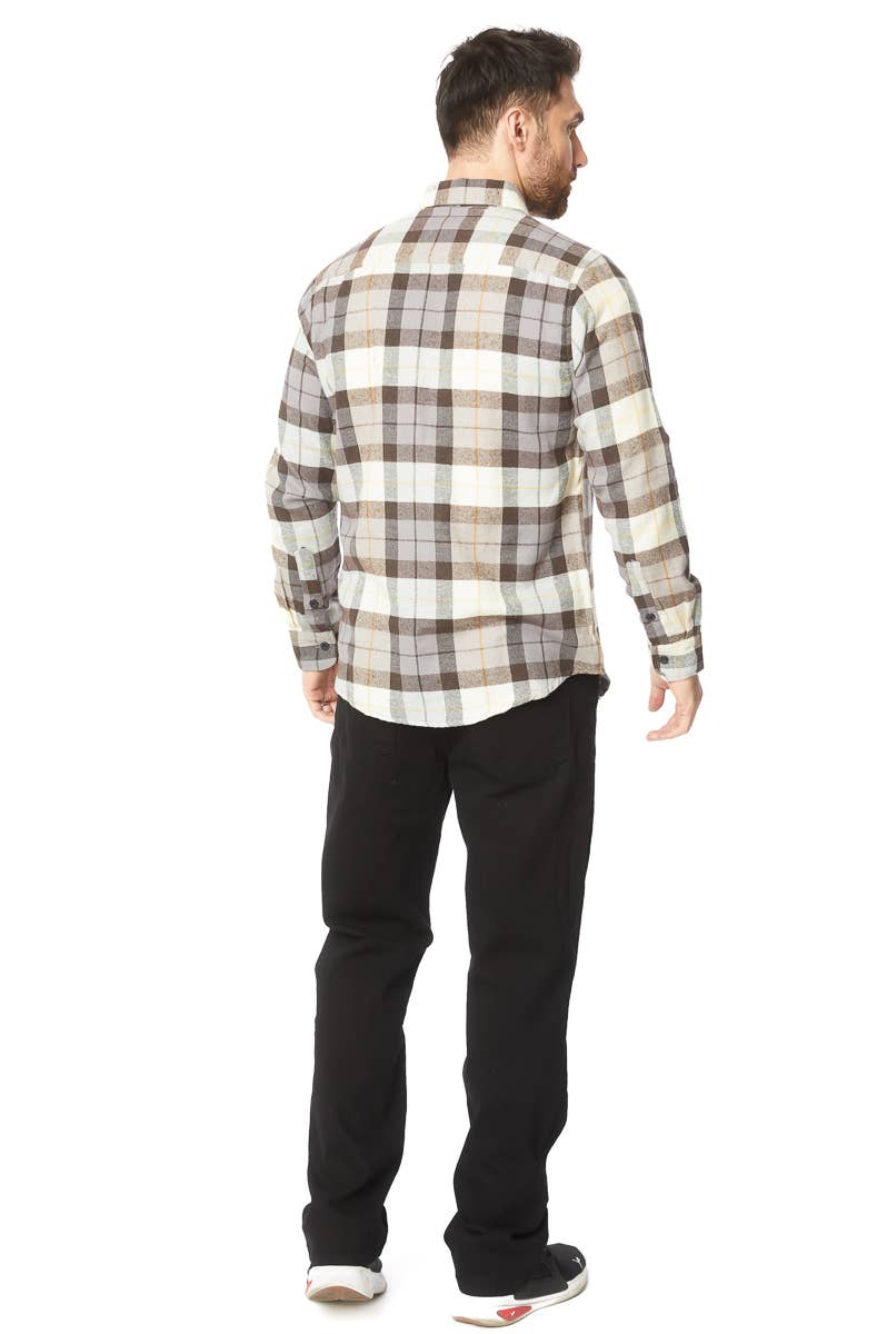 Buffalo Plaid Flannel Long Sleeve Shirt
