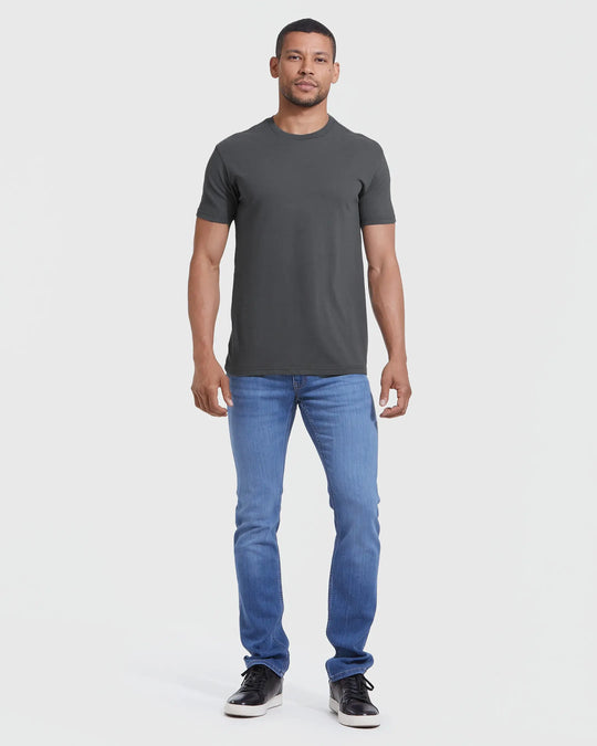 True Classic Premium Fitted Crew Neck T-Shirt - Carbon