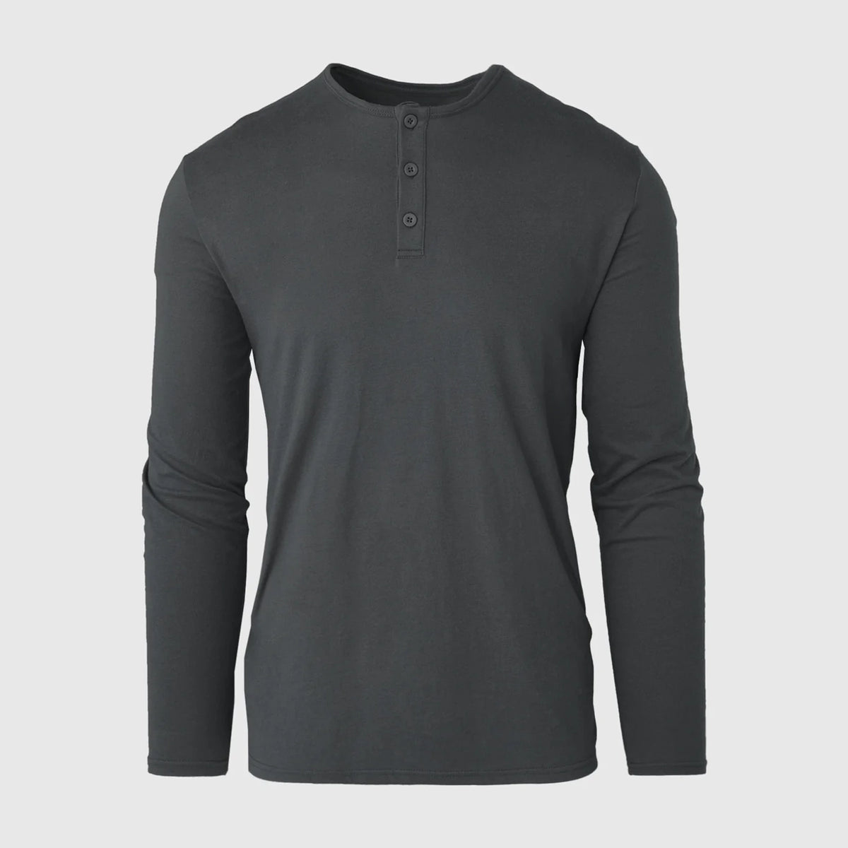 True Classic - Long Sleeve Henley | Carbon, view 2