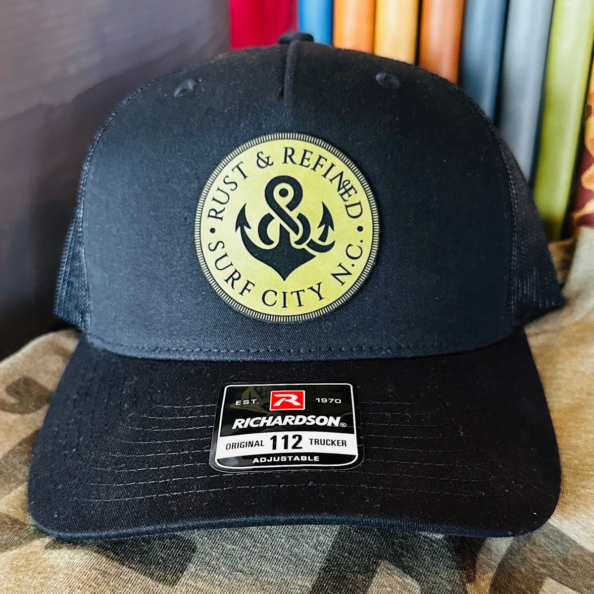 R&R Anchor Logo Trucker Hat - Black