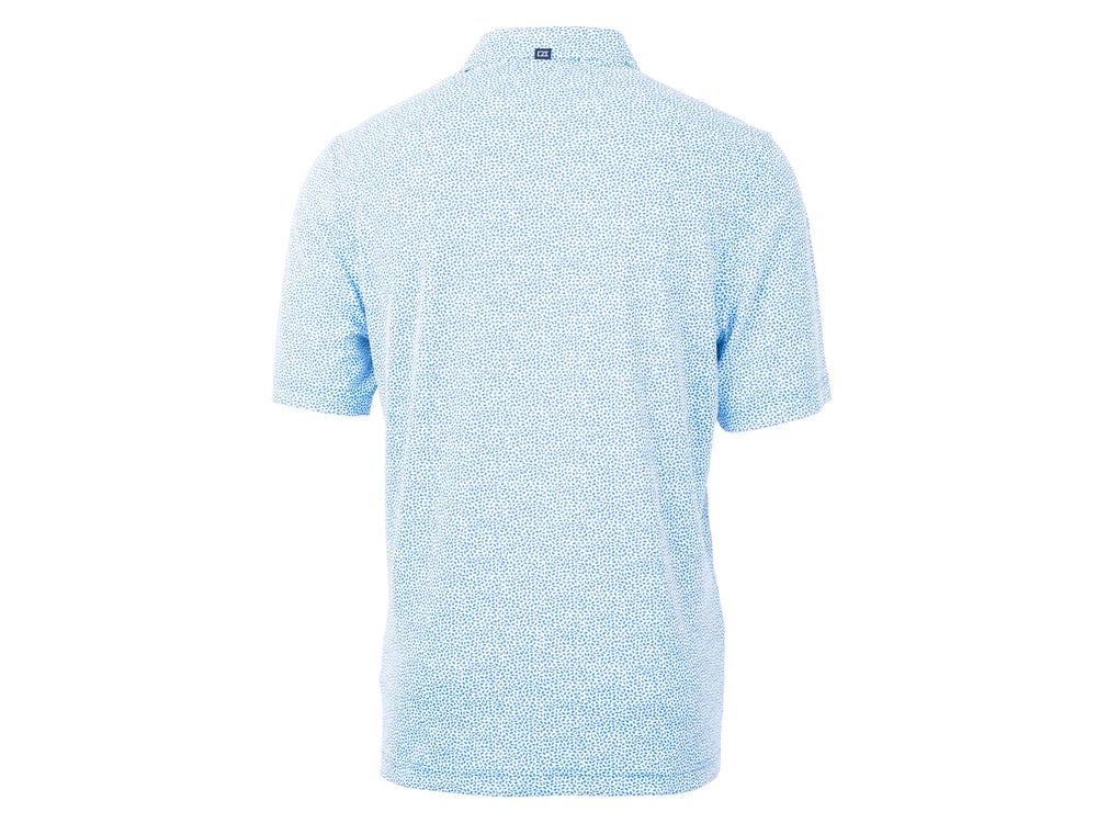 Virtue Eco Pique Botanical Print Recycled Polo - Atlas