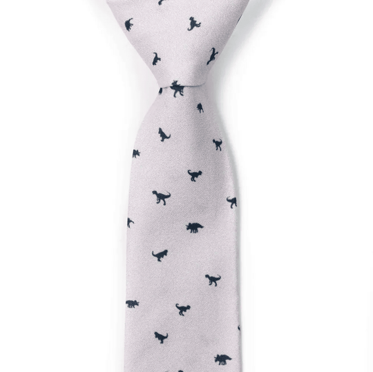 Tie - Spike - Cream Dinosaur