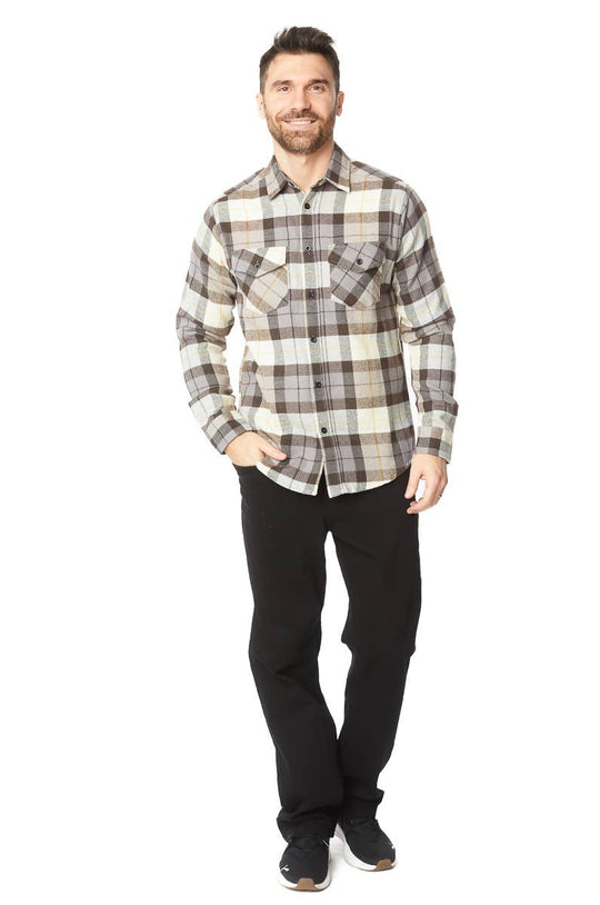 Buffalo Plaid Flannel Long Sleeve Shirt
