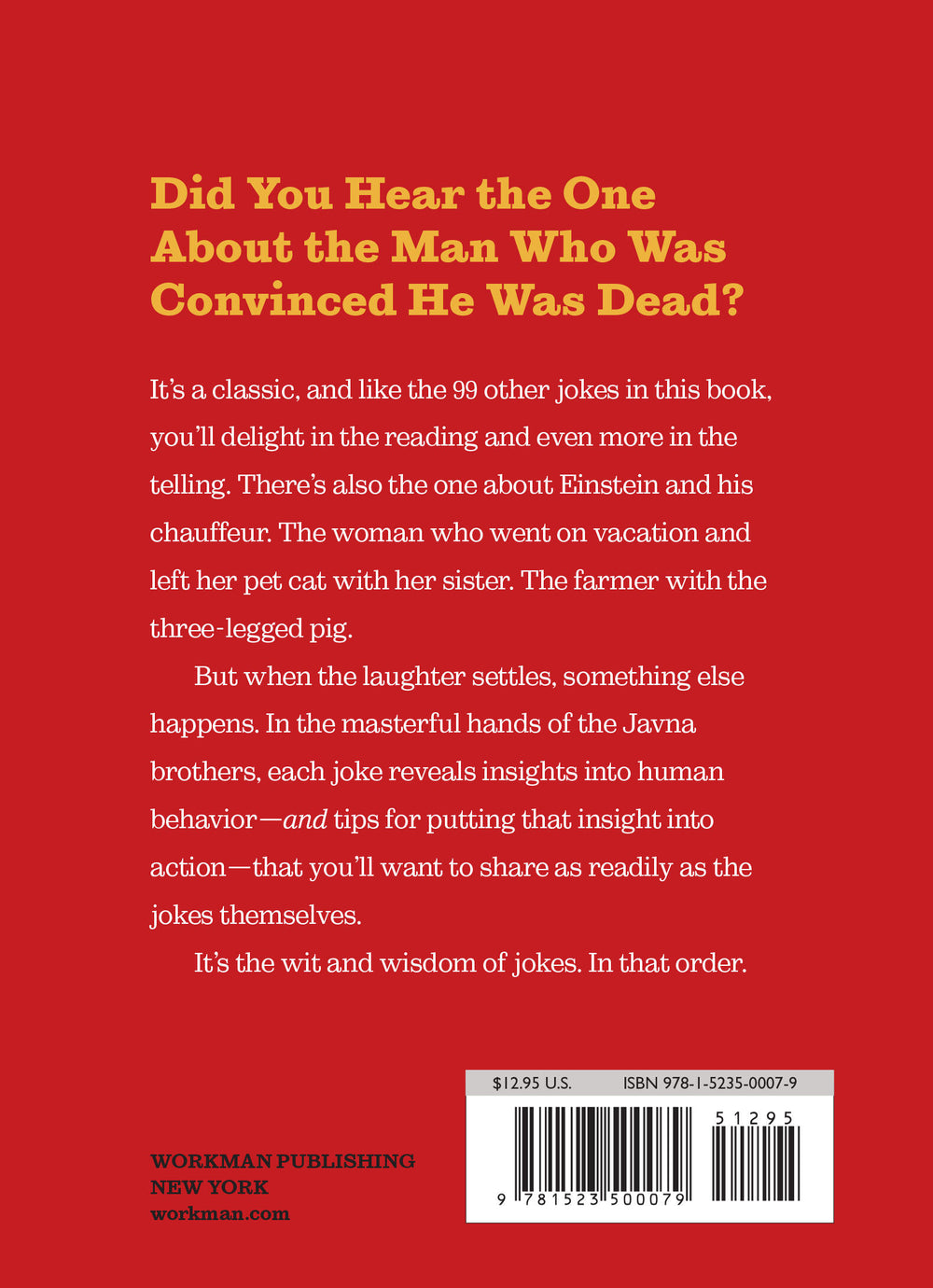 Life Is a Joke: 100 Humorous Life Lessons with Punch Lines by The Javna Brothers