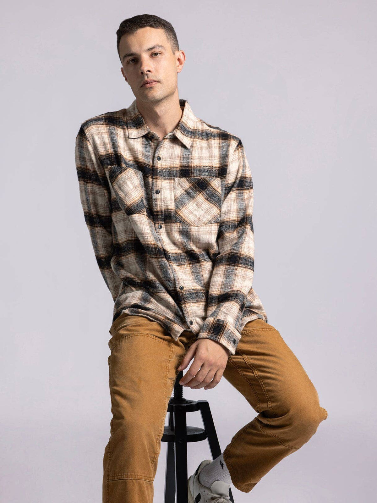 Elk Slub Flannel - Long Sleeve Button Up