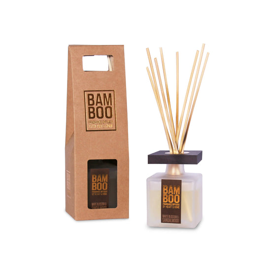 BAMBOO White Blossom & Sandalwood - Reed Diffuser - 2.8 oz