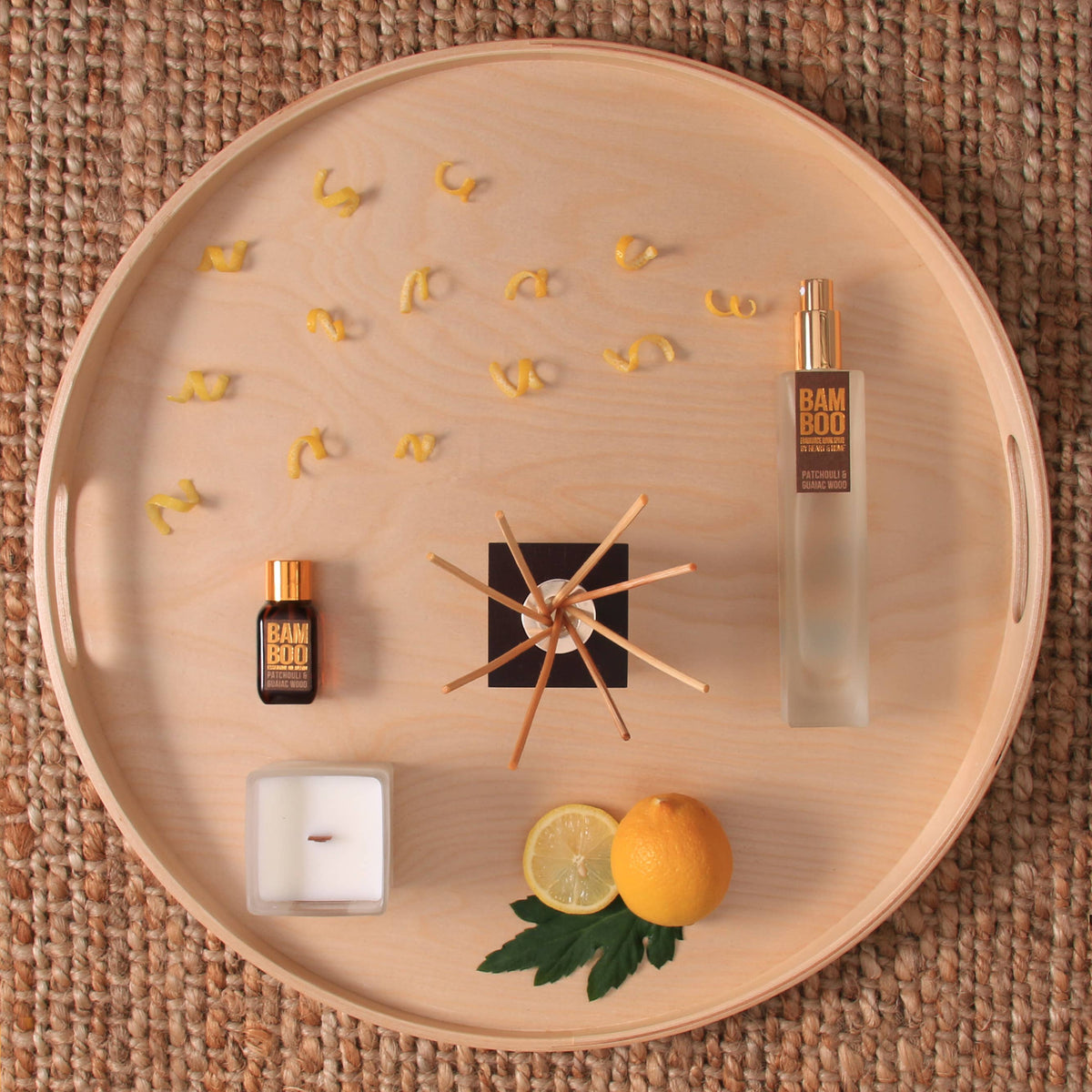 BAMBOO Patchouli & Guaiac Wood - Reed Diffuser - 2.8 oz, view 3