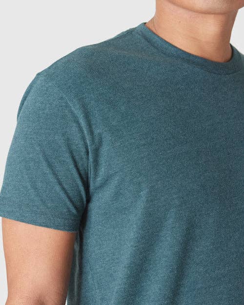 True Classic Premium Fitted Crew Neck T-Shirt - Heather Seafarer