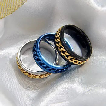 Stainless Steel Punk Fashion Ring