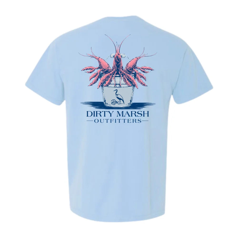 Dirty Marsh - Crawfish & Buckets Tee | Hydrangea