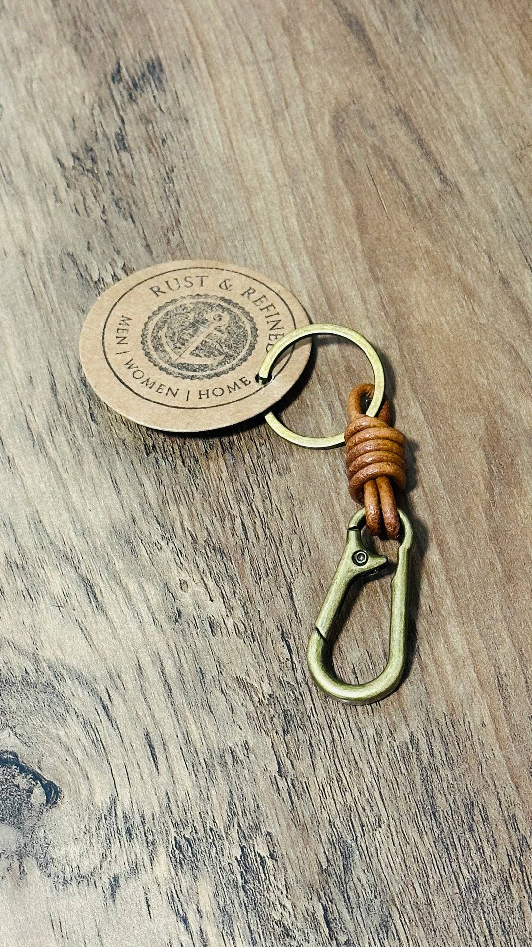 Rust Keychains Genuine Cowhide Leather Rope Keychain – Rust & Refined