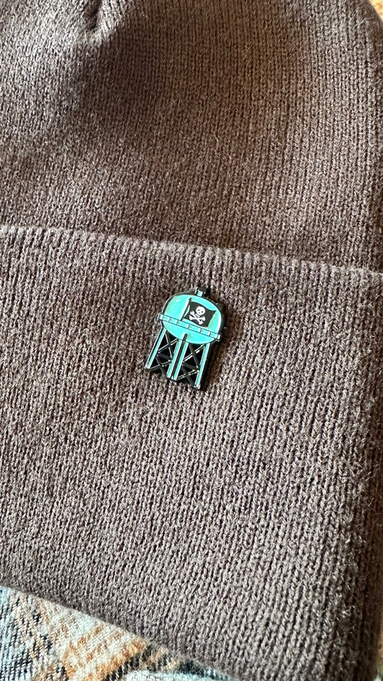 Water Tower Enamel Pin