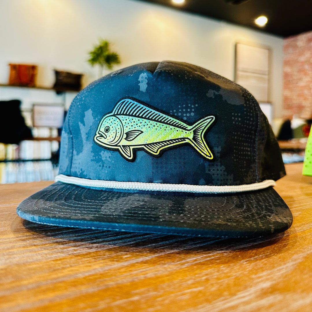 Marina Pro Perforated Snapback Hat - Mahi Mahi
