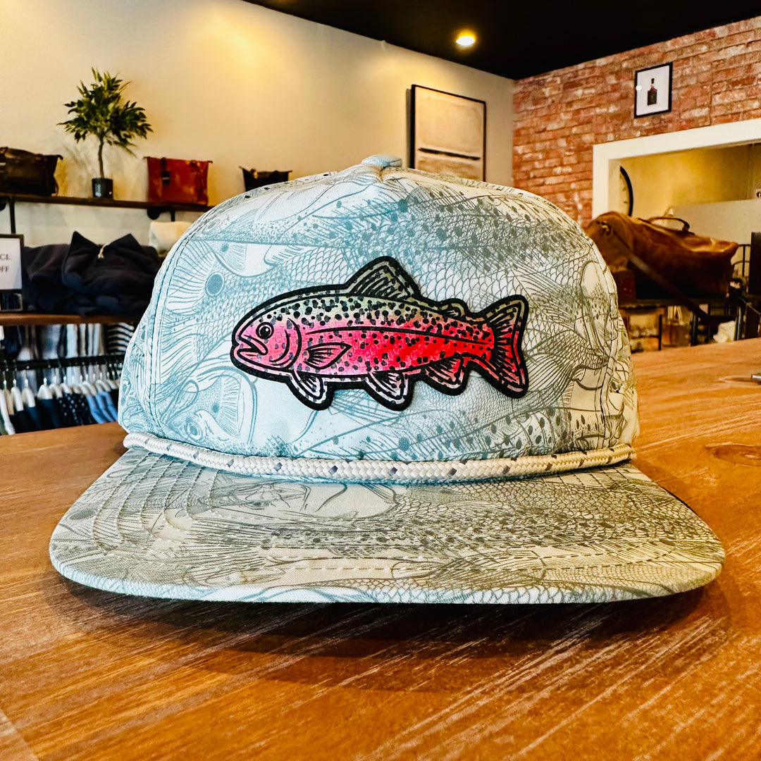 Marina Pro Perforated Snapback Hat - Rainbow Trout