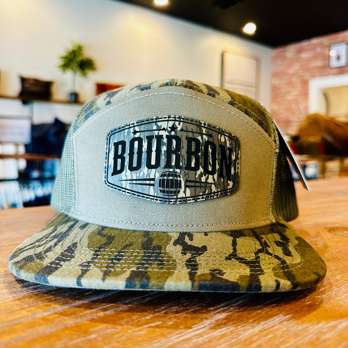 Mossy Oak Original Bottomland™ 7-Panel Trucker Hat - Bourbon
