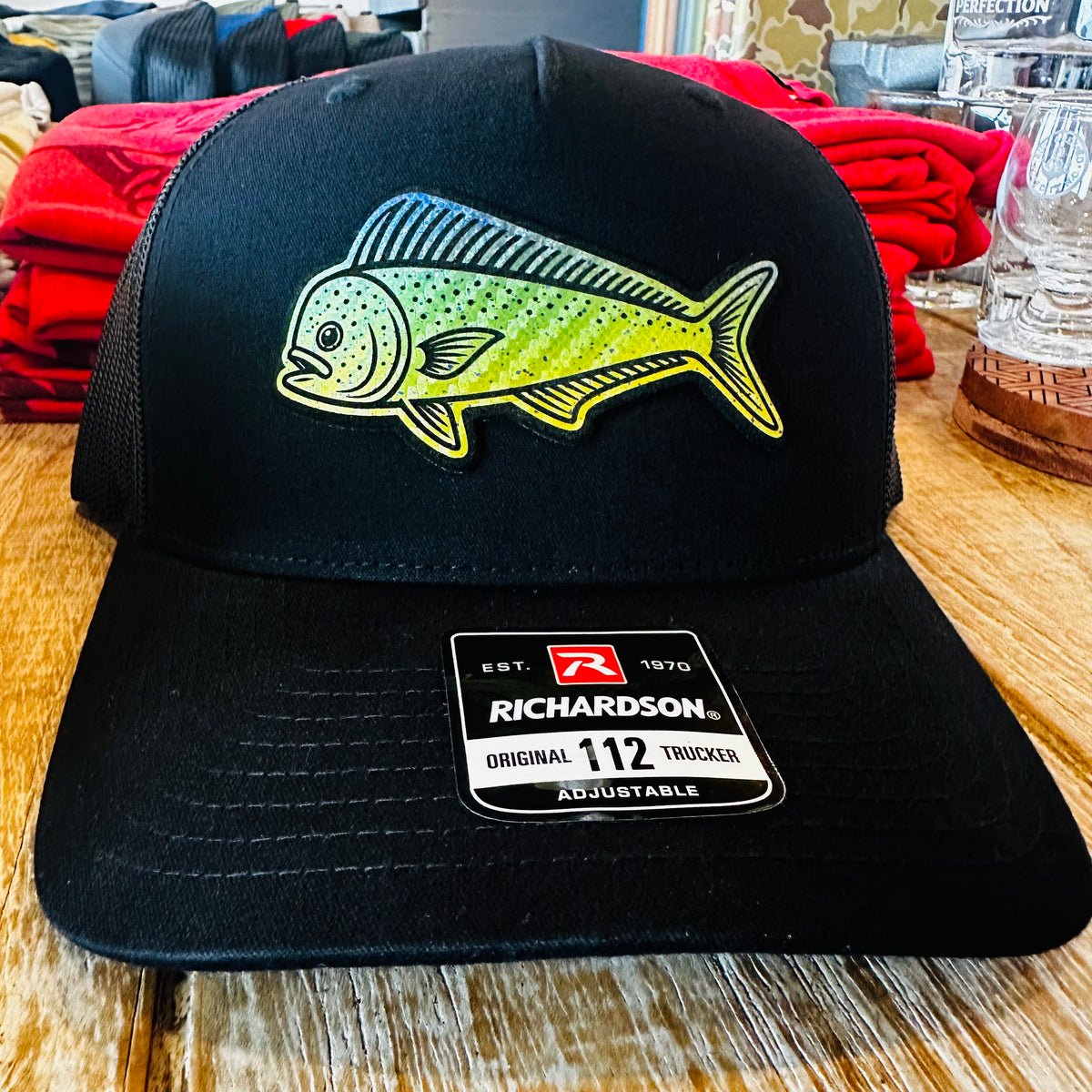 Mahi Scales Coastal Hat – Black