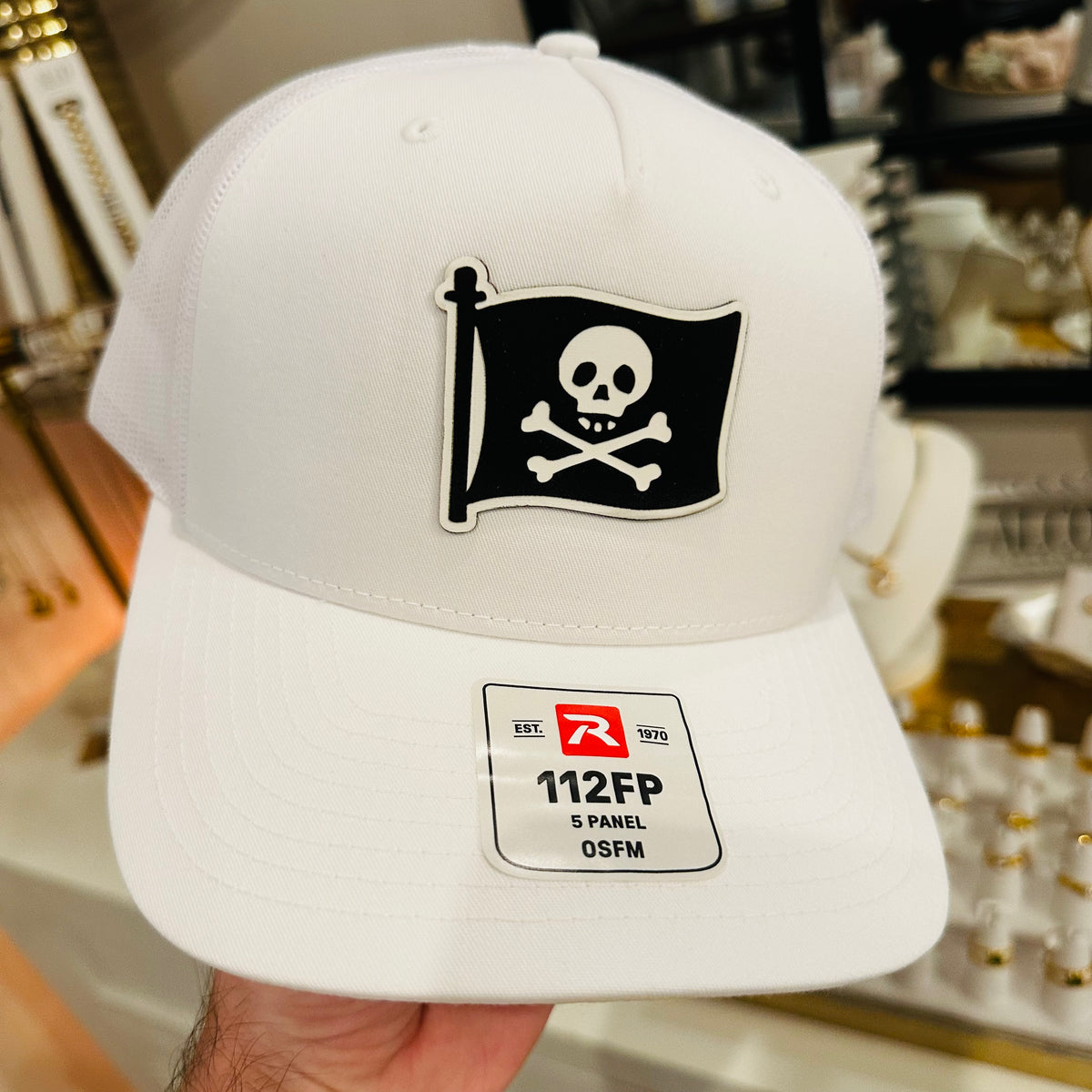 Black Flag Passage Hat – White