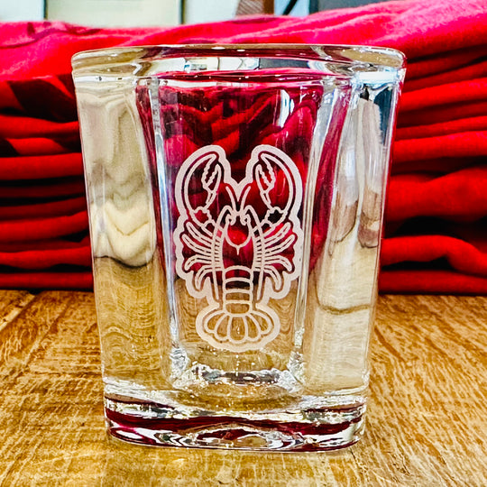 Lobster Trap Line Shot Glass 1.5oz
