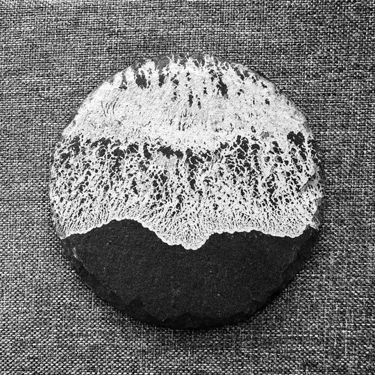 Ocean Tide Slate Rock Coaster