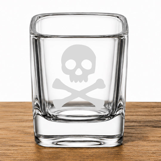 Skull and Bones Shot Glass 1.5oz