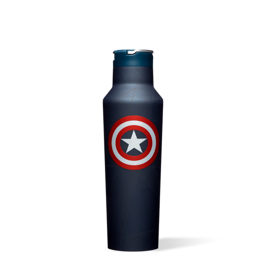 Corkcicle - MARVEL Sport Canteen Insulated Water Bottle - Captain America 20oz