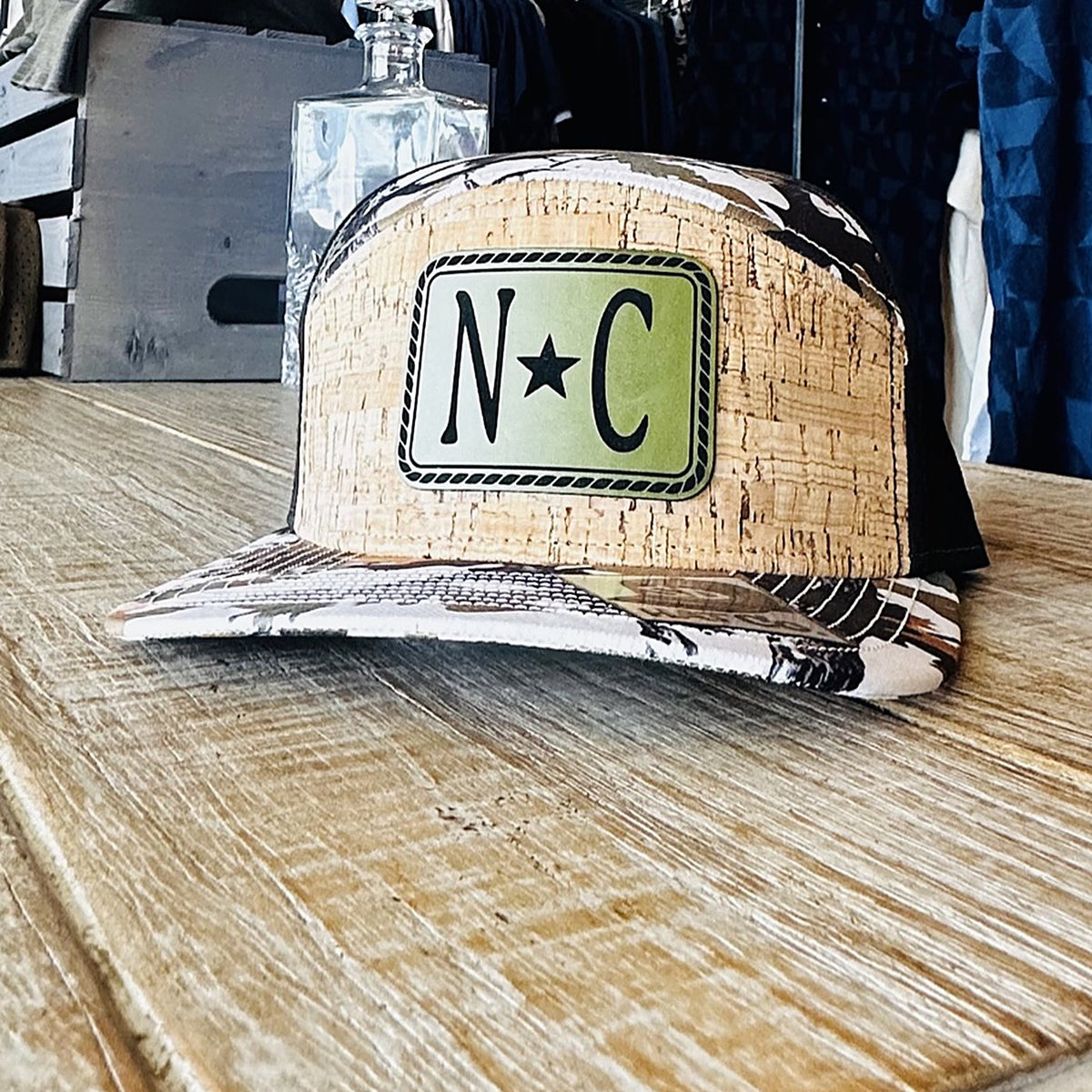 NC Star Camo Cork 7-Panel Hat at Rust & Refined in Surf City, NC