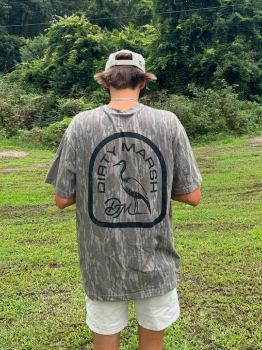 Backshore Logo Tee | Washed Out Mossy Oak® Bottomland Camo