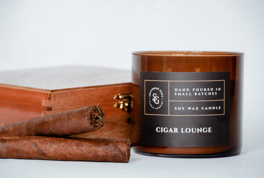Southern Gent Candles - Cigar Lounge Soy/Coconut Wax Candle