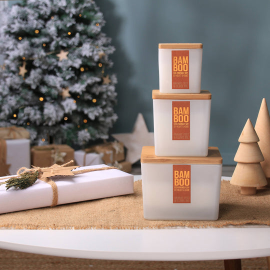 BAMBOO Eco-Friendly Soy Candle Fall / Winter Collection - Small and Large Options