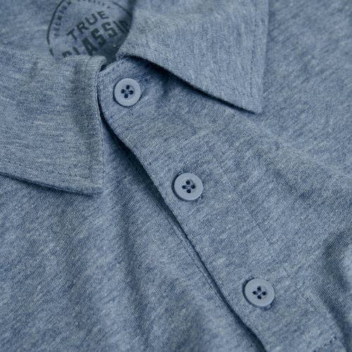 Short Sleeve Shirt | Polo | Heather Indigo
