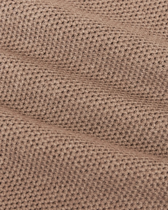 True Classic - Crew Sweater | Heather Camel Pique