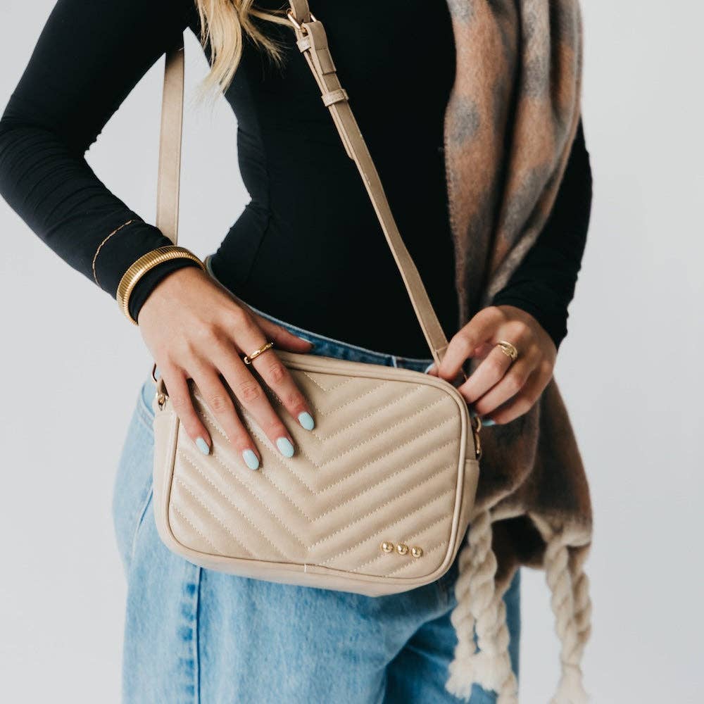 Coco Quilted Camera Crossbody Bag, view 2