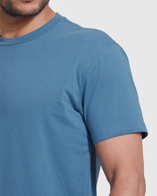 True Classic Premium Fitted Crew Neck T-Shirt - Indigo