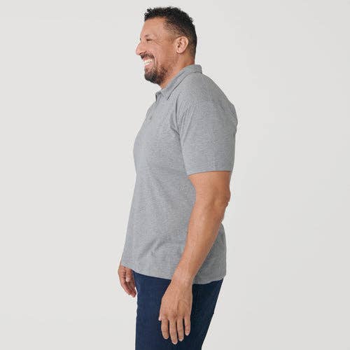Short Sleeve Shirt | Polo | Heather Gray, view 5