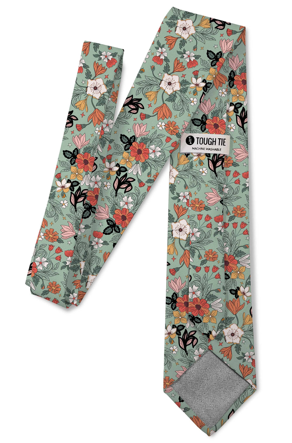 Tie - Gwen – Pistachio Green Floral Tie, view 2