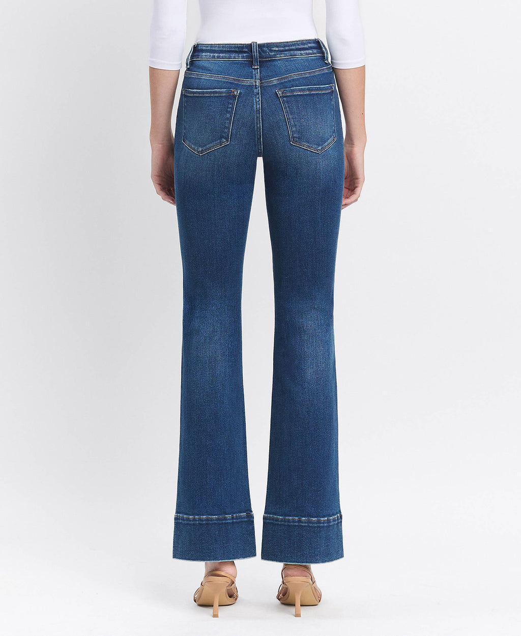 High Rise Trouser Hem Bootcut Jeans, view 10
