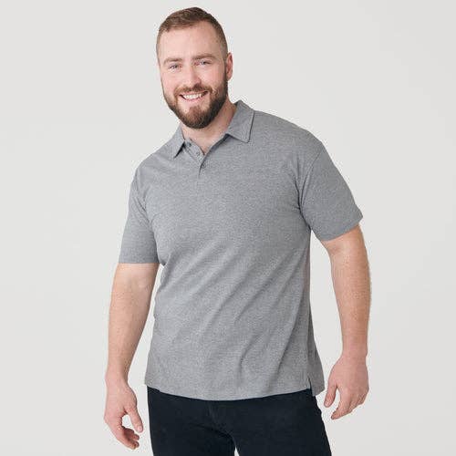 Short Sleeve Shirt | Polo | Heather Gray, view 9