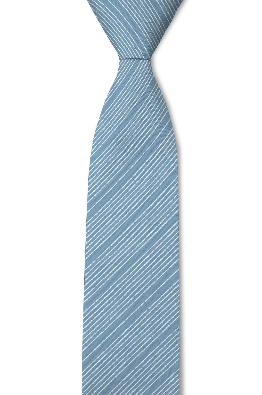 Drip – Textured Dusty Blue Striped Tie