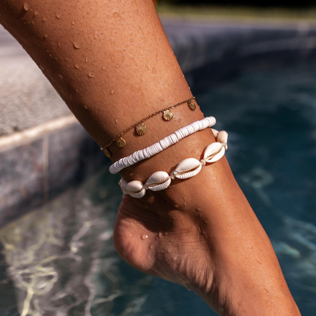 Marella Anklet - Dainty Adjustable Waterproof Ankle Bracelet for Women