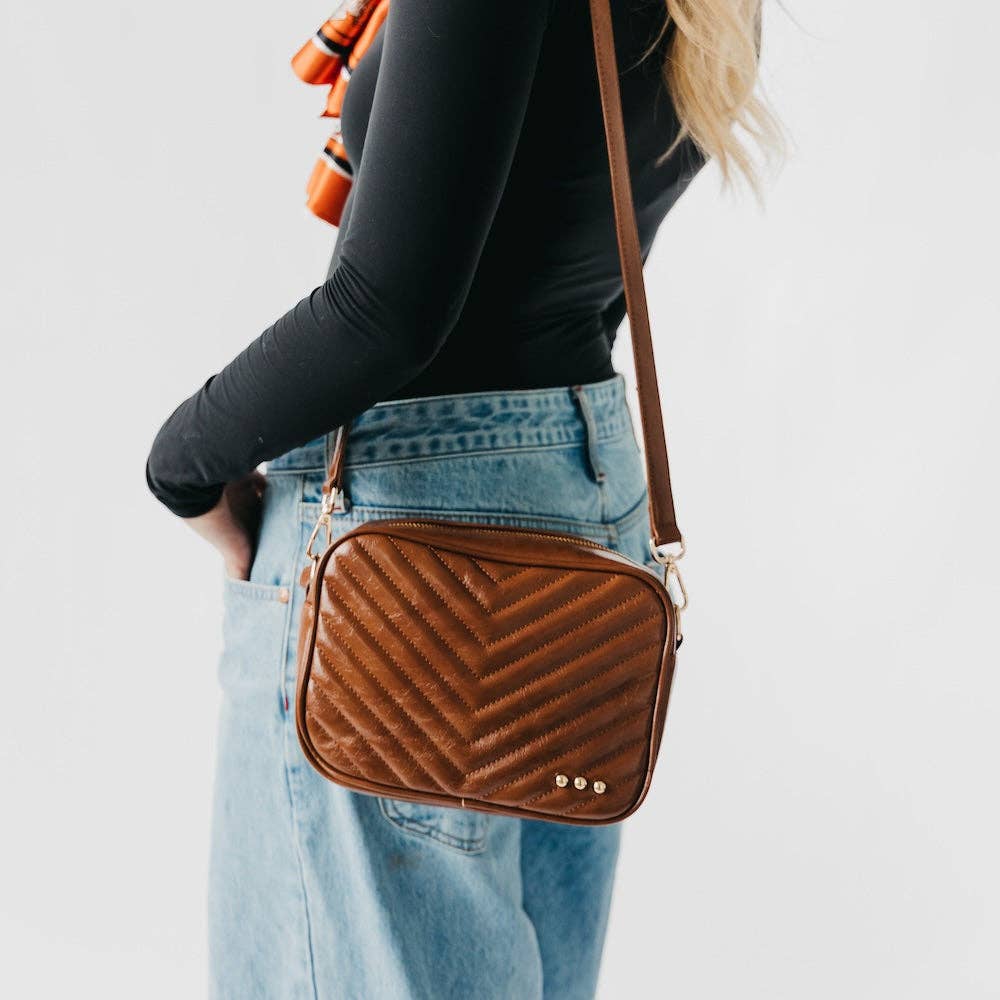 Coco Quilted Camera Crossbody Bag, view 4