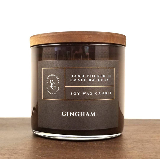 Southern Gent Candles - Gingham Soy/Coconut Wax Candle