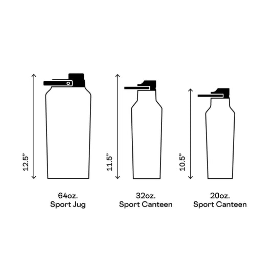 Corkcicle - Series A Sport Canteen Insulated Water Bottle - Storm 32oz