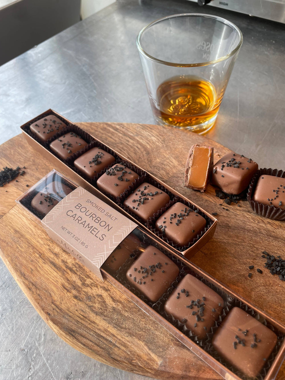 Milk Chocolate Bourbon Caramels