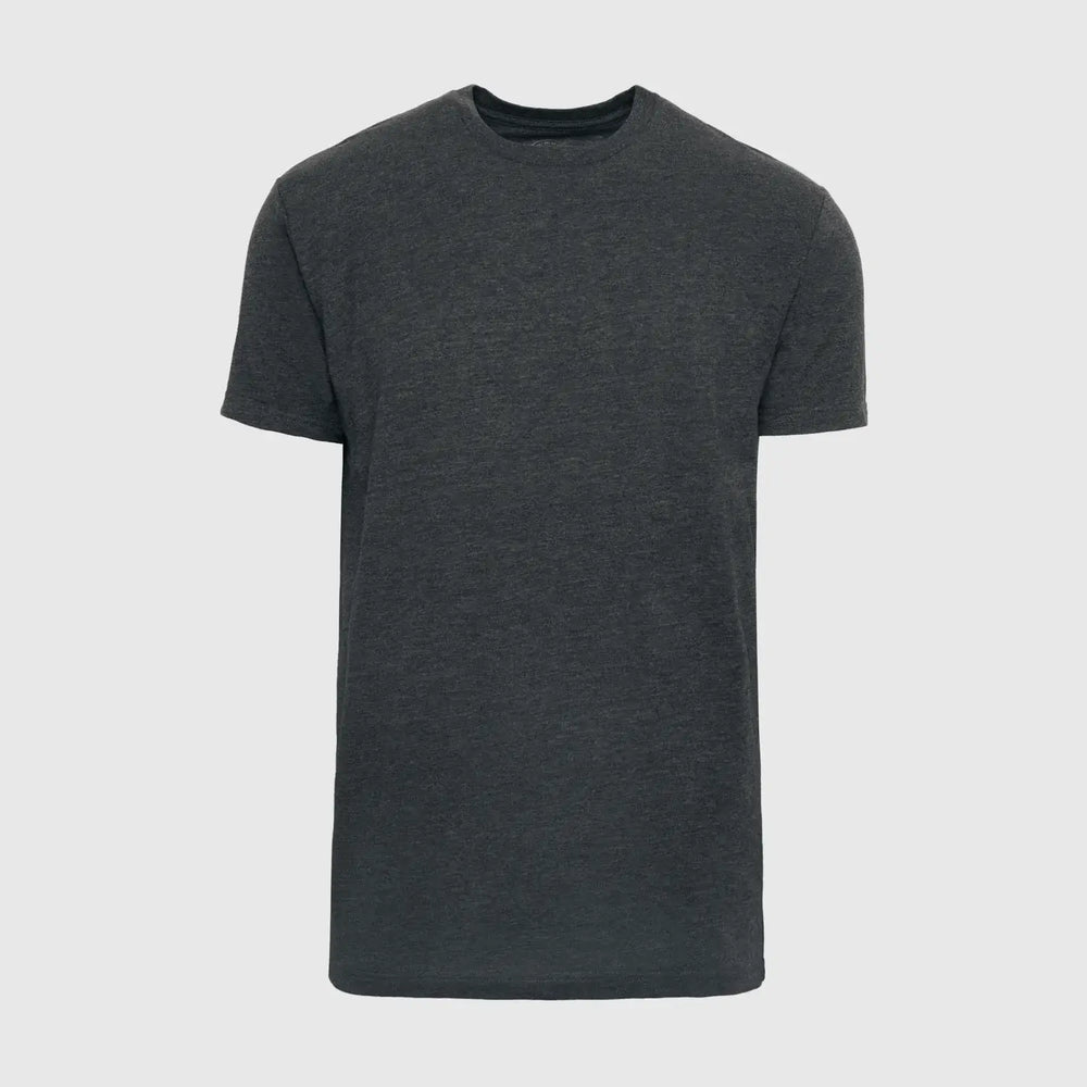 True Classic Premium Fitted Crew Neck T-Shirt - Heather Charcoal Grey