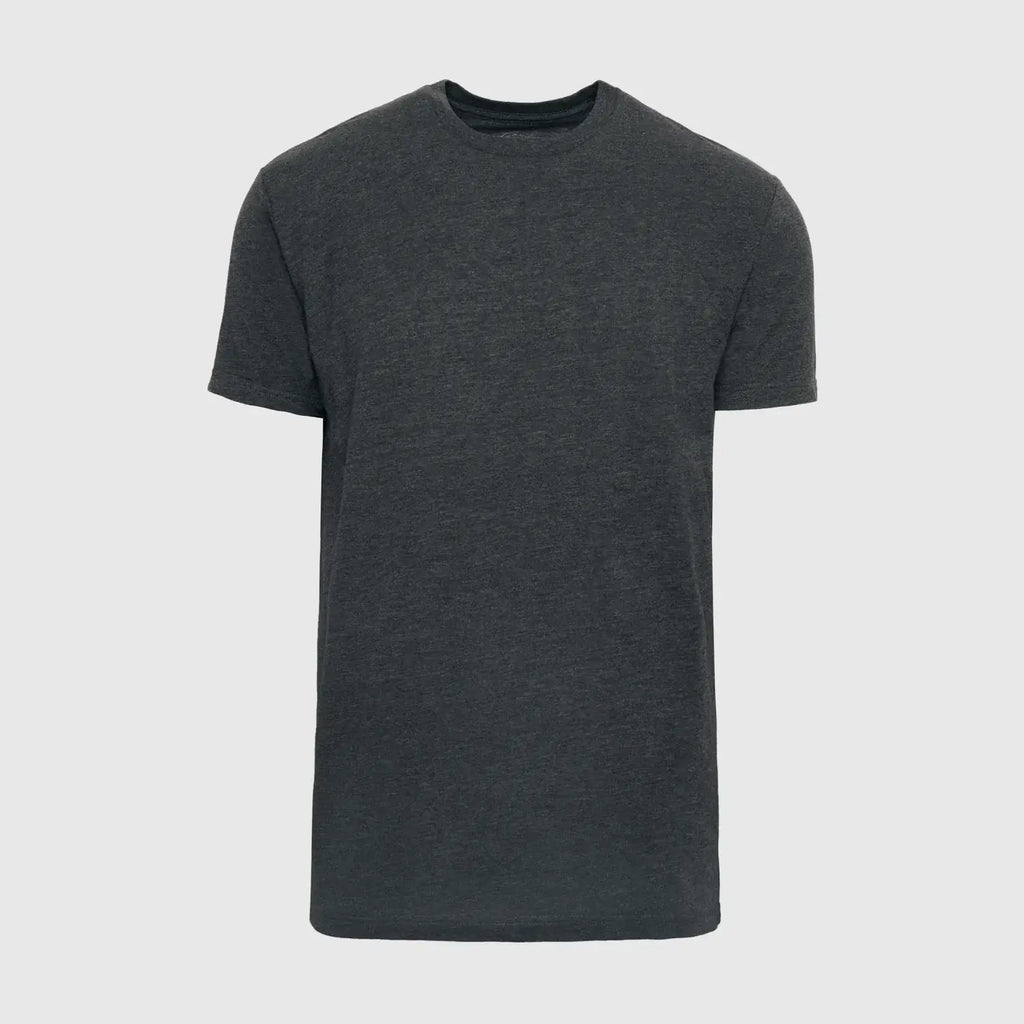 True Classic Premium Fitted Crew Neck T-Shirt - Heather Charcoal Grey, view 2