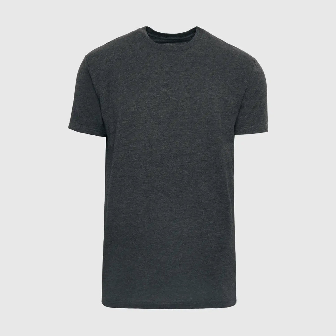 True Classic Premium Fitted Crew Neck T-Shirt - Heather Charcoal Grey