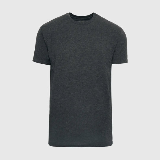 True Classic Premium Fitted Crew Neck T-Shirt - Heather Charcoal Grey